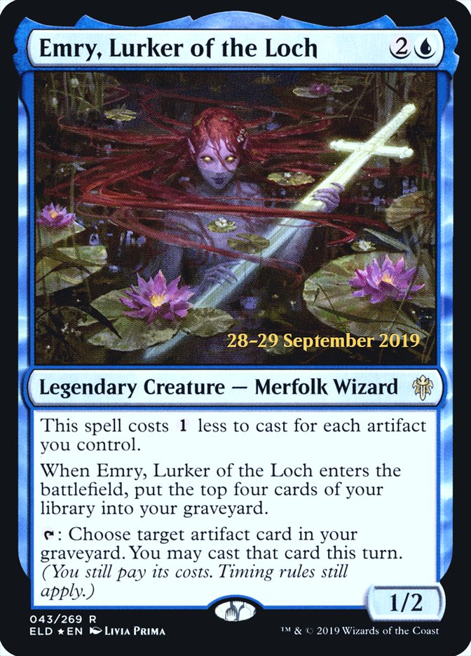 Emry, Lurker of the Loch  [Throne of Eldraine Prerelease Promos] | Good Games North