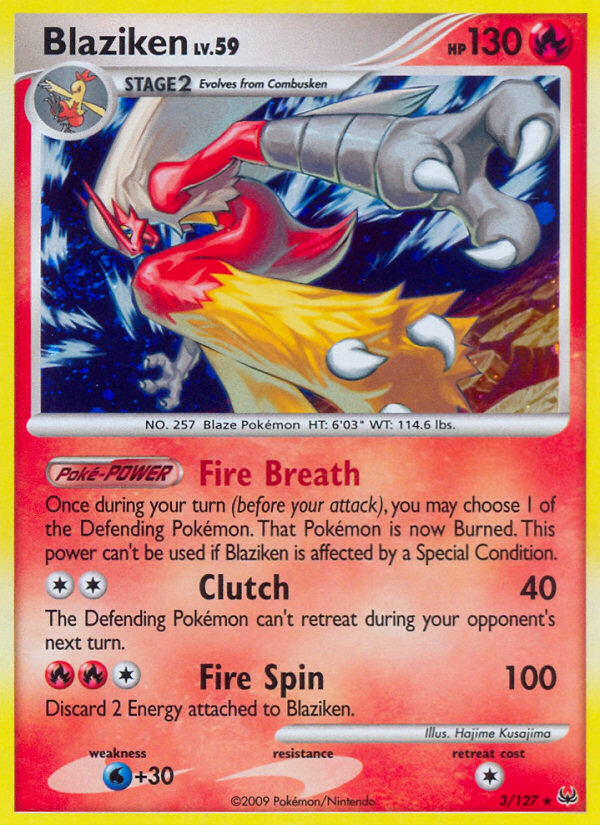 Blaziken (3/127) [Platinum: Base Set] | Good Games North