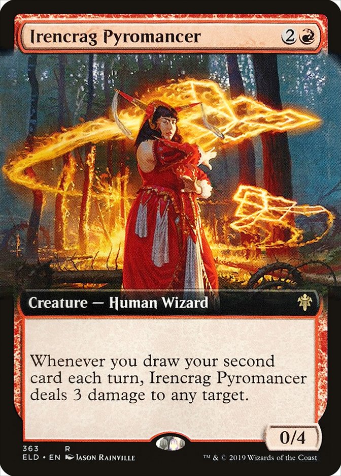 Irencrag Pyromancer (Extended Art) [Throne of Eldraine] | Good Games North