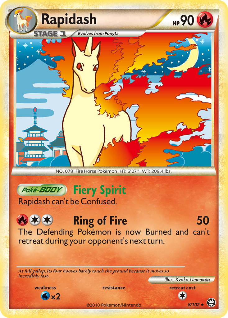 Rapidash (8/102) [HeartGold & SoulSilver: Triumphant] | Good Games North
