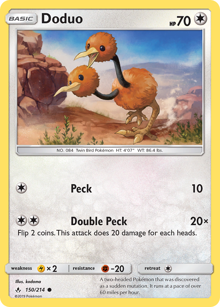 Doduo (150/214) [Sun & Moon: Unbroken Bonds] | Good Games North