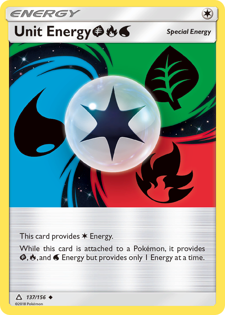 Unit Energy (137/156) (Grass, Fire, Water) [Sun & Moon: Ultra Prism] | Good Games North