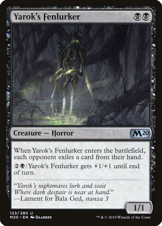 Yarok's Fenlurker [Core Set 2020] | Good Games North