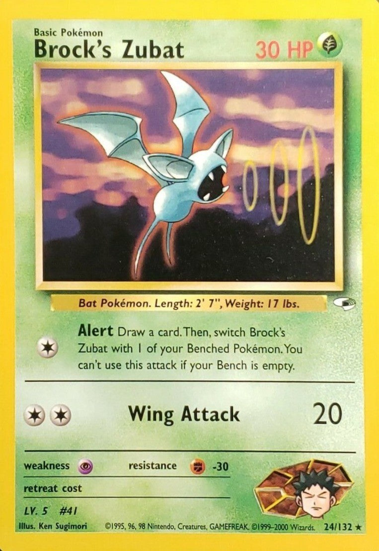 Brock's Zubat (24/132) [Gym Heroes Unlimited] | Good Games North