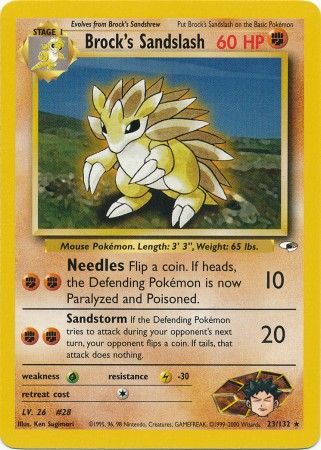 Brock's Sandslash (23/132) [Gym Heroes Unlimited] | Good Games North