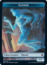 Illusion // Plant Double-sided Token [Zendikar Rising Tokens] | Good Games North