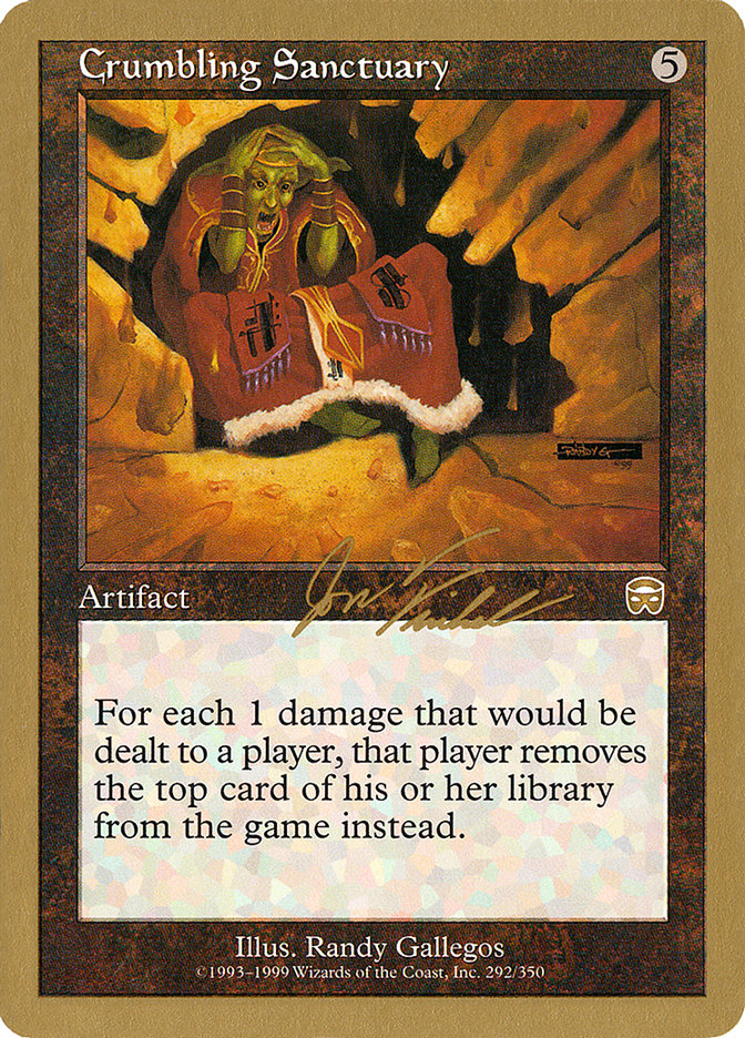Crumbling Sanctuary (Jon Finkel) [World Championship Decks 2000] | Good Games North