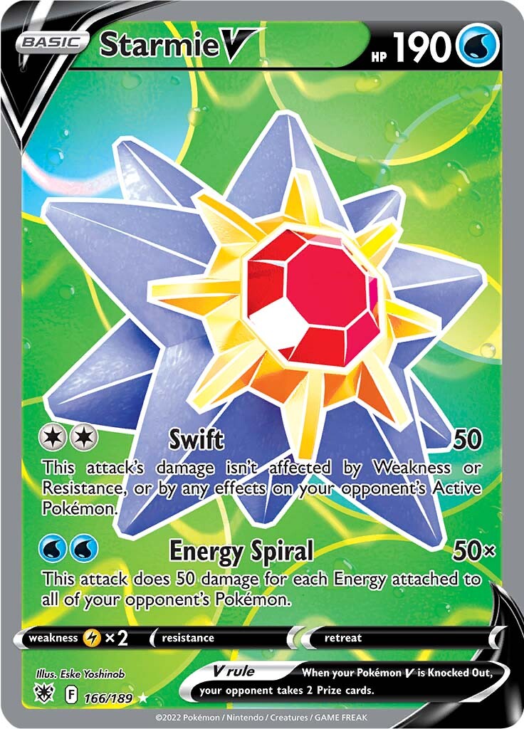 Starmie V (166/189) [Sword & Shield: Astral Radiance] | Good Games North