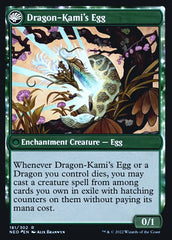The Dragon-Kami Reborn // Dragon-Kami's Egg [Kamigawa: Neon Dynasty Prerelease Promos] | Good Games North