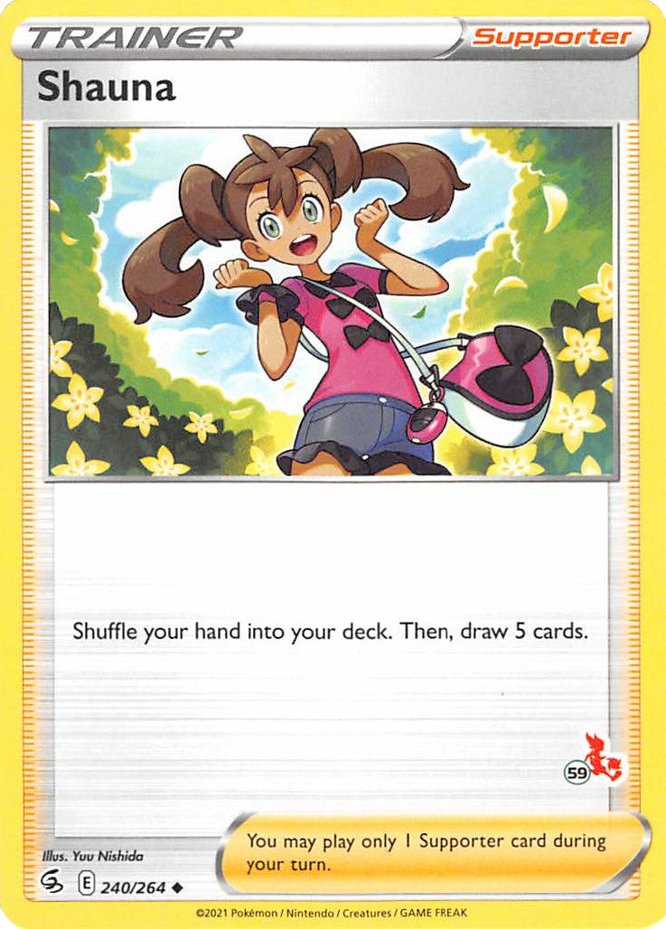 Shauna (240/264) (Cinderace Stamp #59) [Battle Academy 2022] | Good Games North