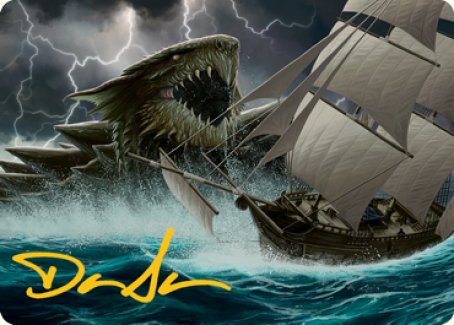 Dragon Turtle Art Card (Gold-Stamped Signature) [Dungeons & Dragons: Adventures in the Forgotten Realms Art Series] | Good Games North