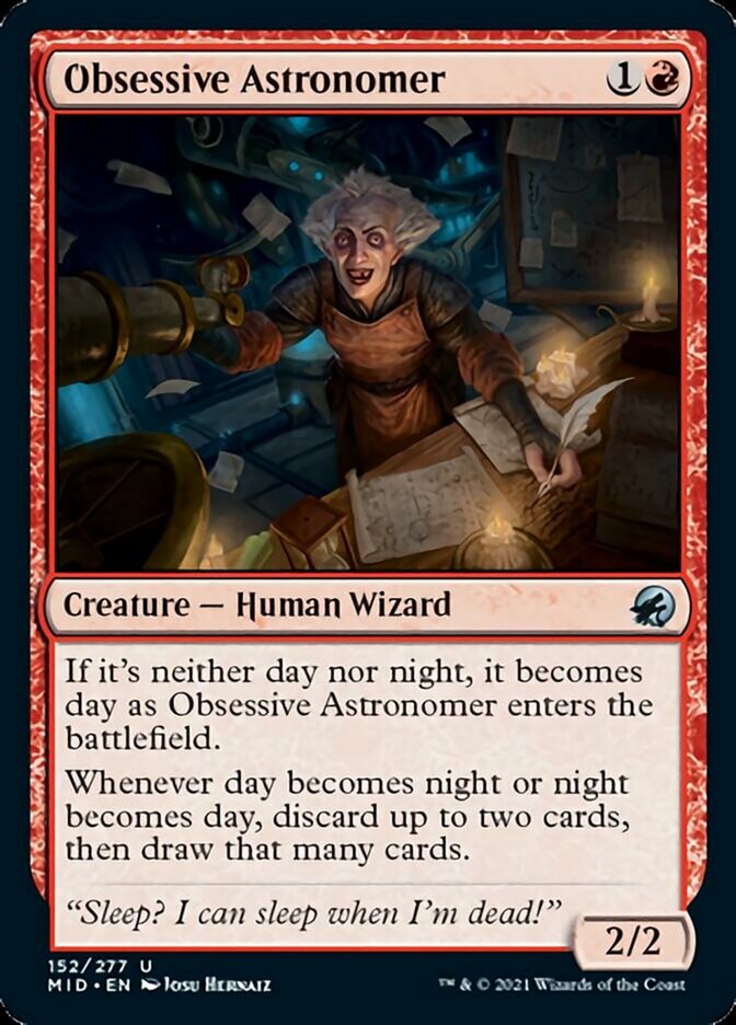 Obsessive Astronomer [Innistrad: Midnight Hunt] | Good Games North