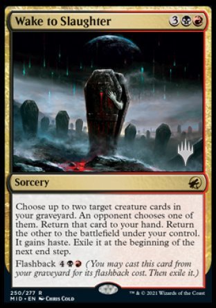 Wake to Slaughter (Promo Pack) [Innistrad: Midnight Hunt Promos] | Good Games North