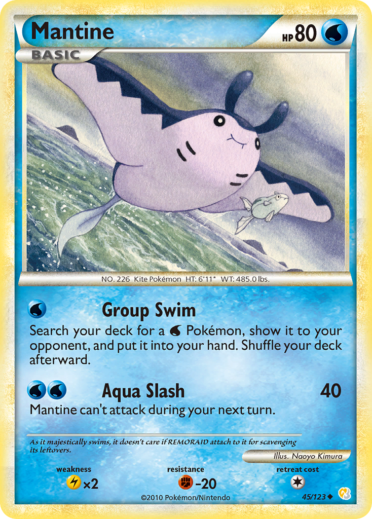 Mantine (45/123) [HeartGold & SoulSilver: Base Set] | Good Games North