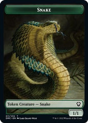 Human // Snake Double-sided Token [Dominaria United Commander Tokens] | Good Games North