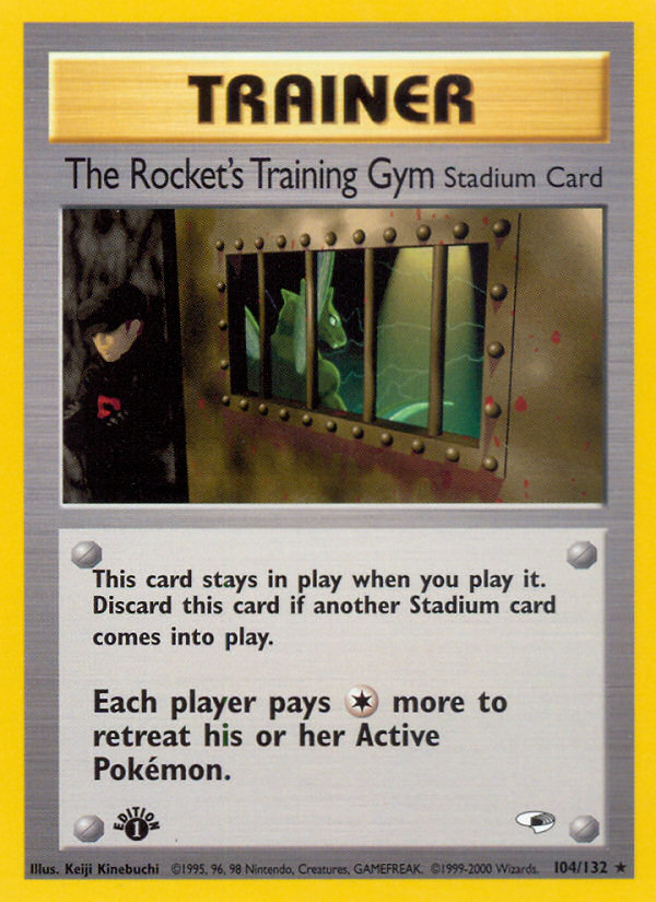 The Rocket's Training Gym (104/132) [Gym Heroes 1st Edition] | Good Games North
