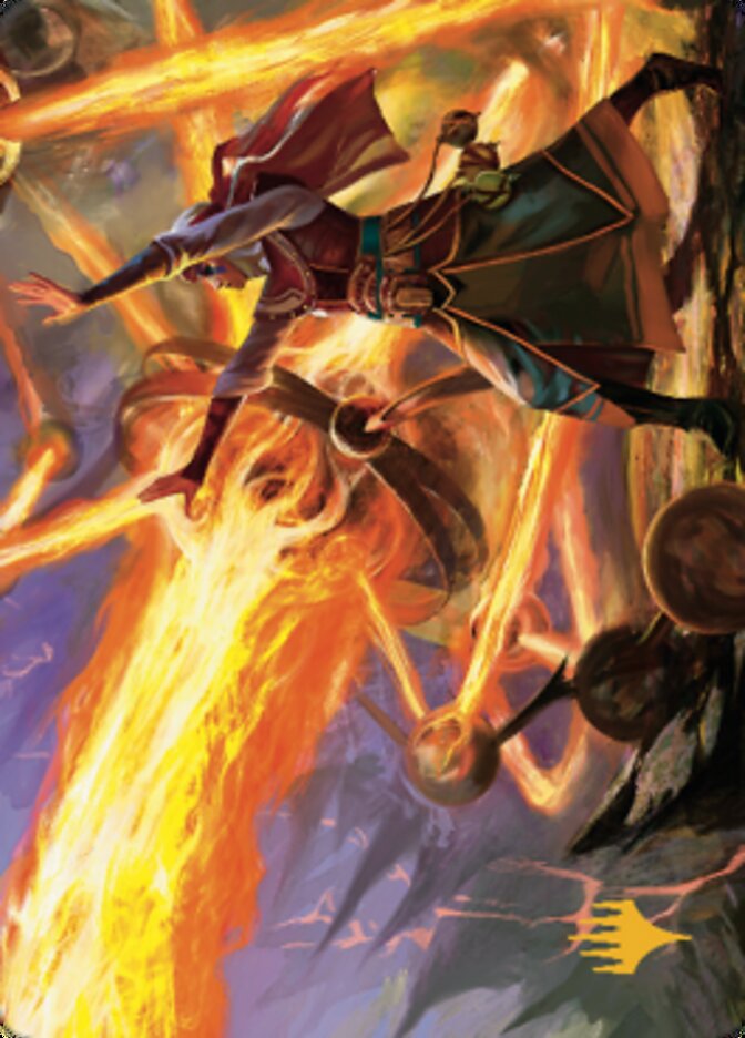 Ghitu Amplifier Art Card (Gold-Stamped Signature) [Dominaria United Art Series] | Good Games North