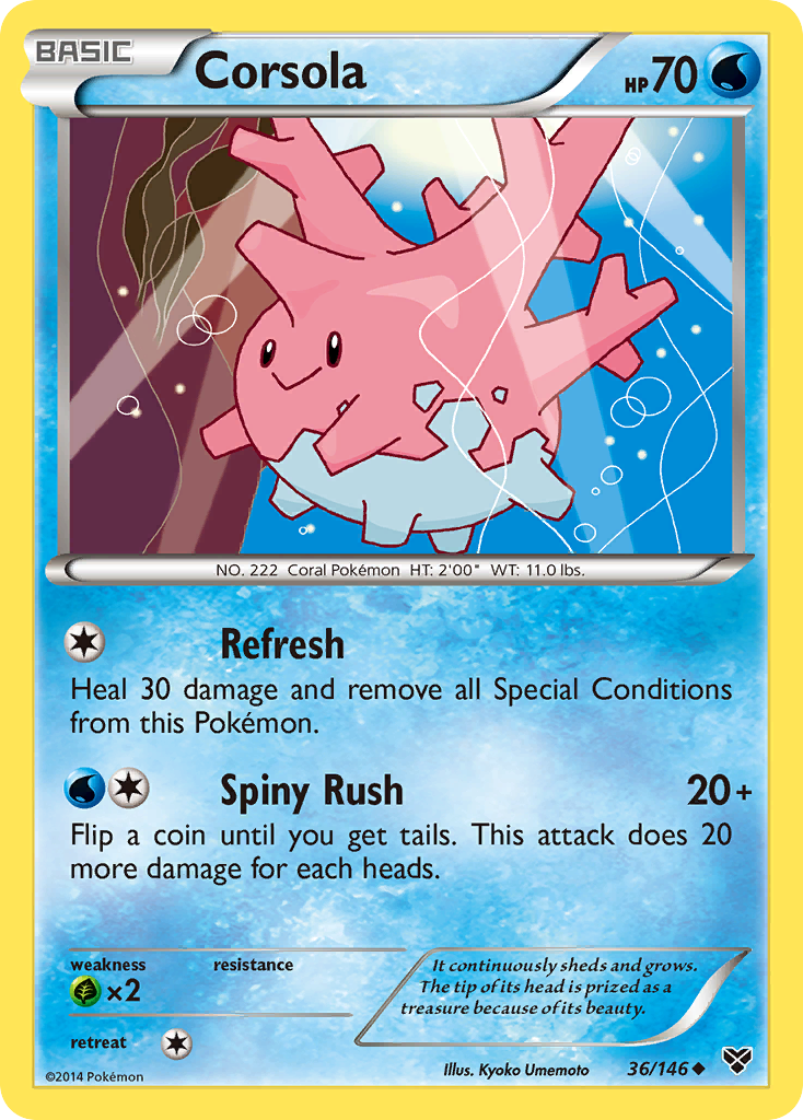 Corsola (36/146) [XY: Base Set] | Good Games North