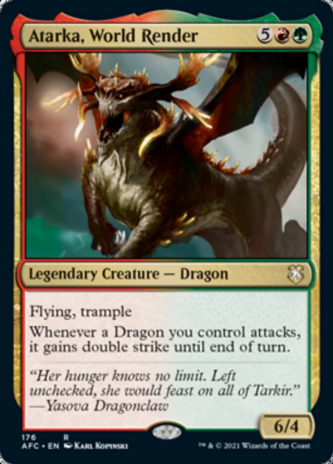 Atarka, World Render [Dungeons & Dragons: Adventures in the Forgotten Realms Commander] | Good Games North