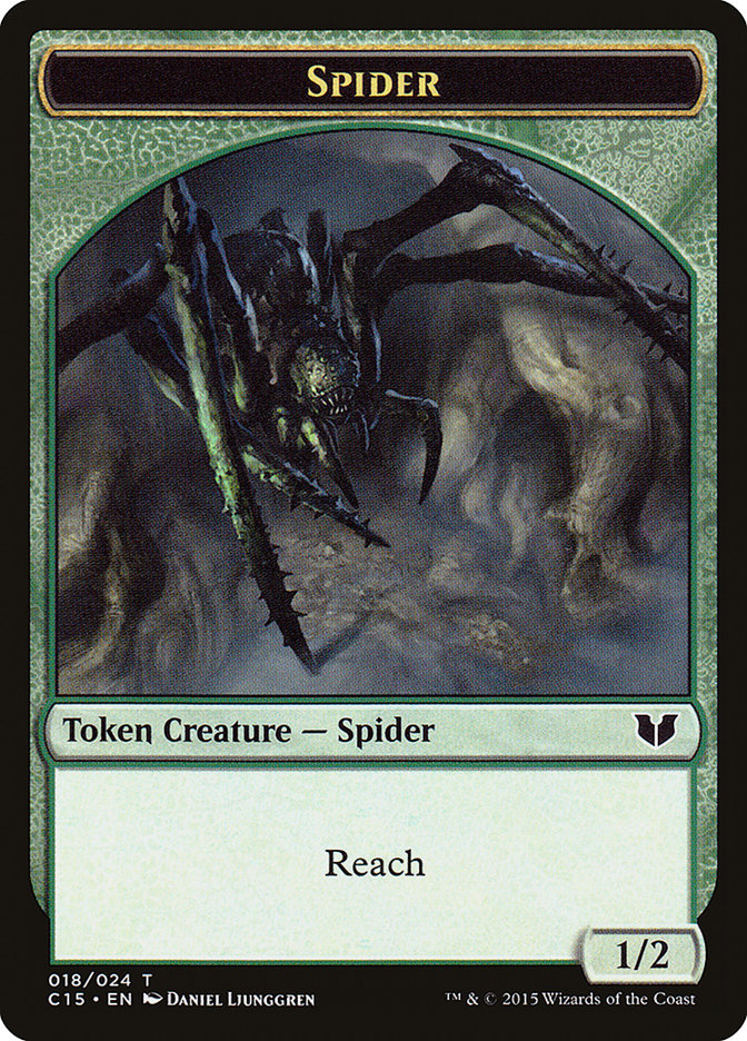 Bear // Spider Double-Sided Token [Commander 2015 Tokens] | Good Games North
