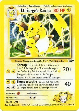 Lt. Surge's Raichu (11/132) [Gym Challenge Unlimited] | Good Games North