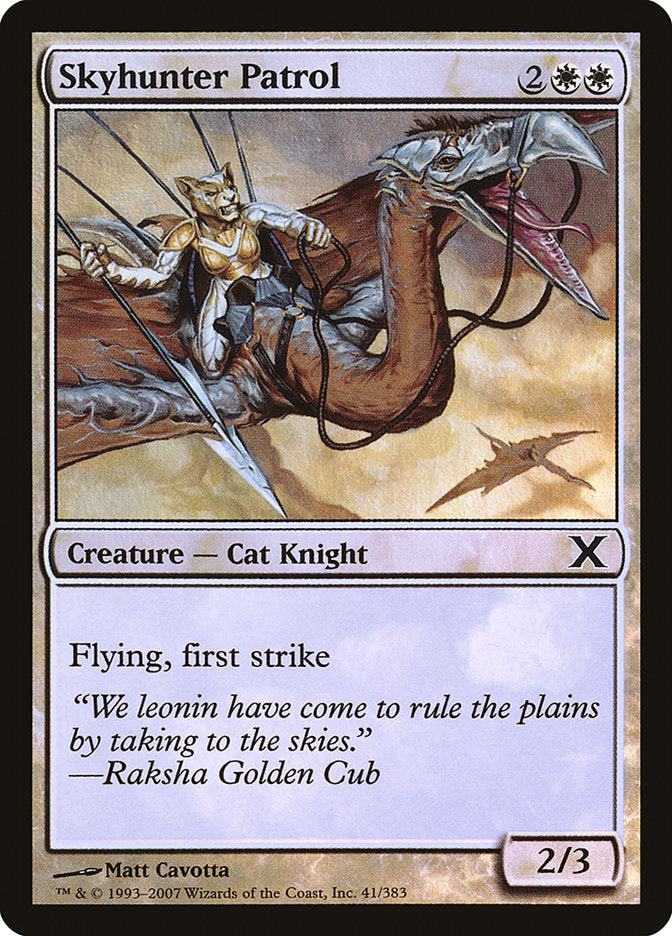 Skyhunter Patrol (Premium Foil) [Tenth Edition] | Good Games North