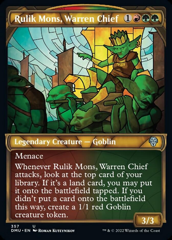 Rulik Mons, Warren Chief (Showcase Textured) [Dominaria United] | Good Games North