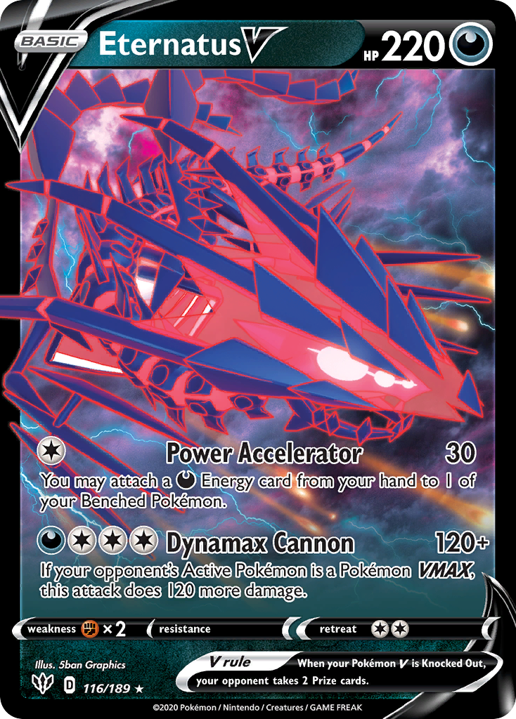 Eternatus V (116/189) (Jumbo Card) [Sword & Shield: Darkness Ablaze] | Good Games North