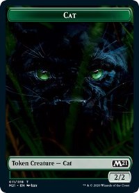 Cat (011) // Soldier Double-sided Token [Core Set 2021 Tokens] | Good Games North