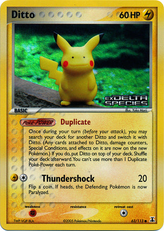 Ditto (63/113) (Stamped) [EX: Delta Species] | Good Games North