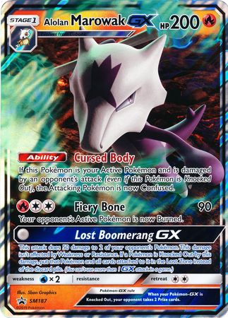 Alolan Marowak GX (SM187) (Jumbo Card) [Sun & Moon: Black Star Promos] | Good Games North