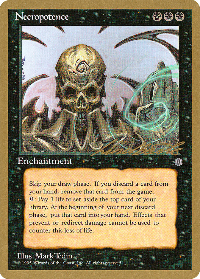Necropotence (Leon Lindback) [Pro Tour Collector Set] | Good Games North