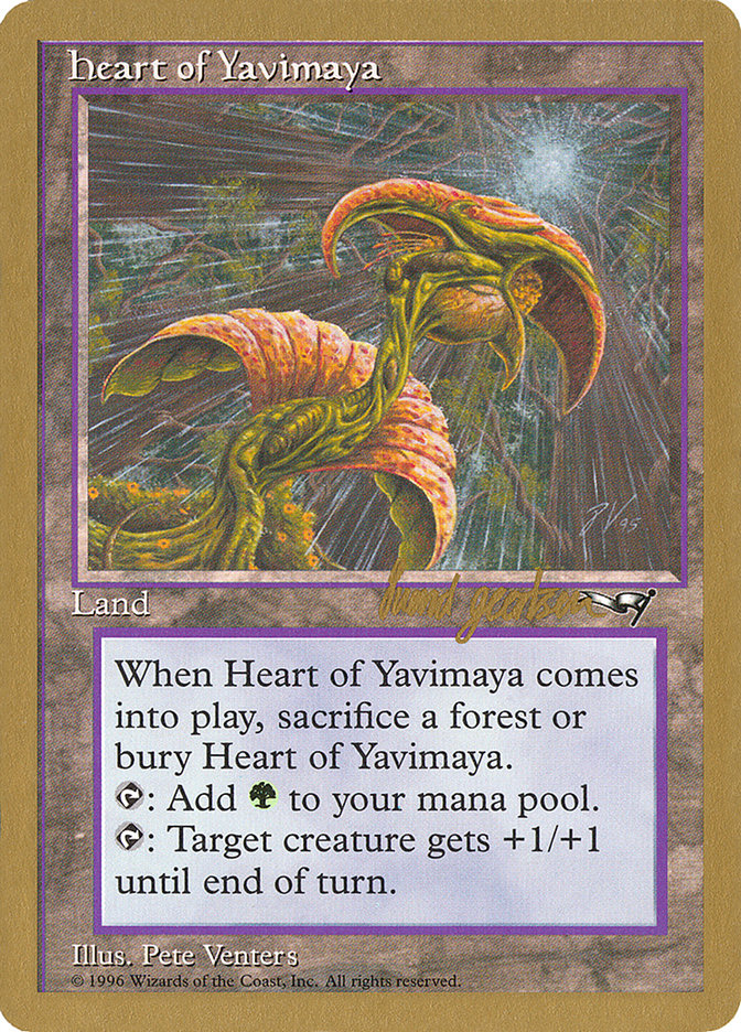 Heart of Yavimaya (Svend Geertsen) [World Championship Decks 1997] | Good Games North