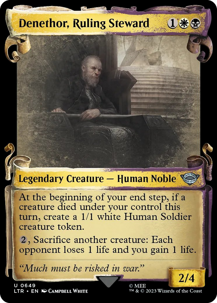 Denethor, Ruling Steward [The Lord of the Rings: Tales of Middle-Earth Showcase Scrolls] | Good Games North