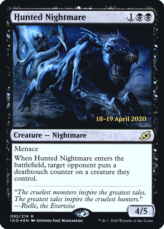 Hunted Nightmare  [Ikoria: Lair of Behemoths Prerelease Promos] | Good Games North