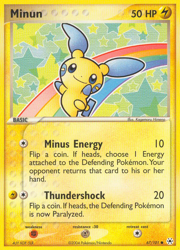 Minun (67/101) [EX: Hidden Legends] | Good Games North