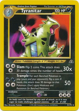 Tyranitar (31/75) [Neo Discovery Unlimited] | Good Games North