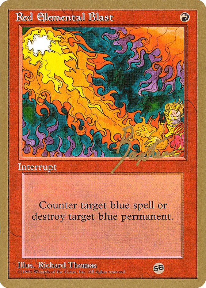 Red Elemental Blast (George Baxter) (SB) [Pro Tour Collector Set] | Good Games North