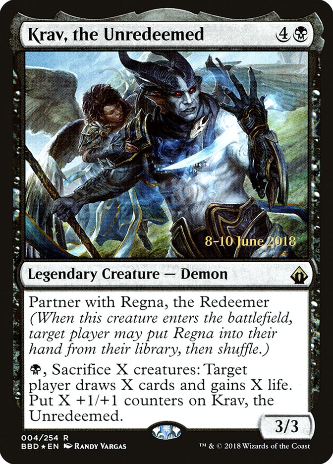 Krav, the Unredeemed  [Battlebond Prerelease Promos] | Good Games North