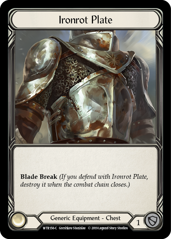 Ironrot Plate [WTR156-C] Alpha Print Cold Foil | Good Games North