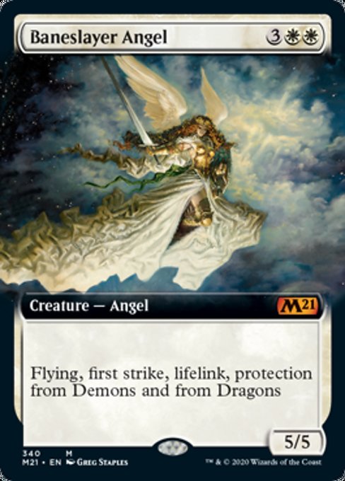 Baneslayer Angel (Extended Art) [Core Set 2021] | Good Games North
