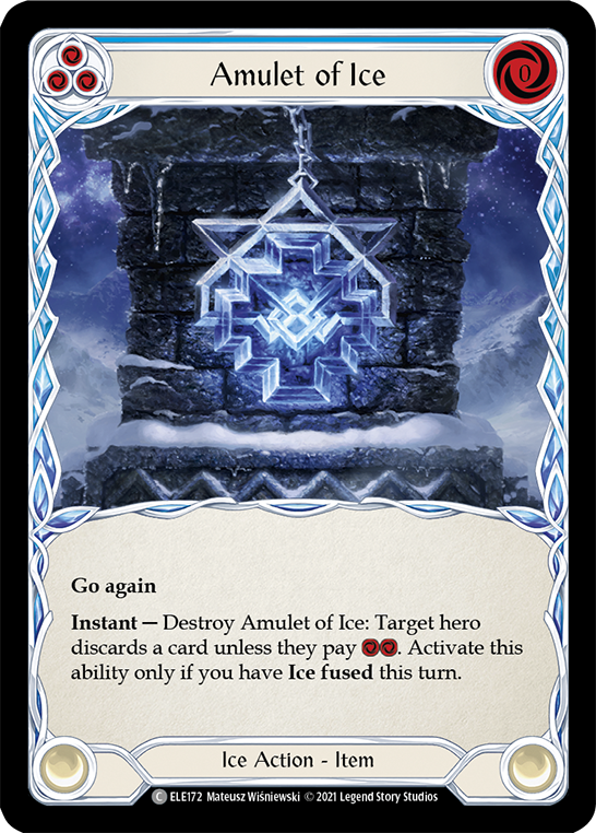 Amulet of Ice [ELE172] (Tales of Aria)  1st Edition Rainbow Foil | Good Games North