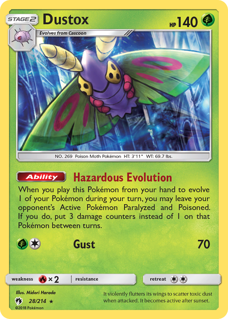 Dustox (28/214) [Sun & Moon: Lost Thunder] | Good Games North