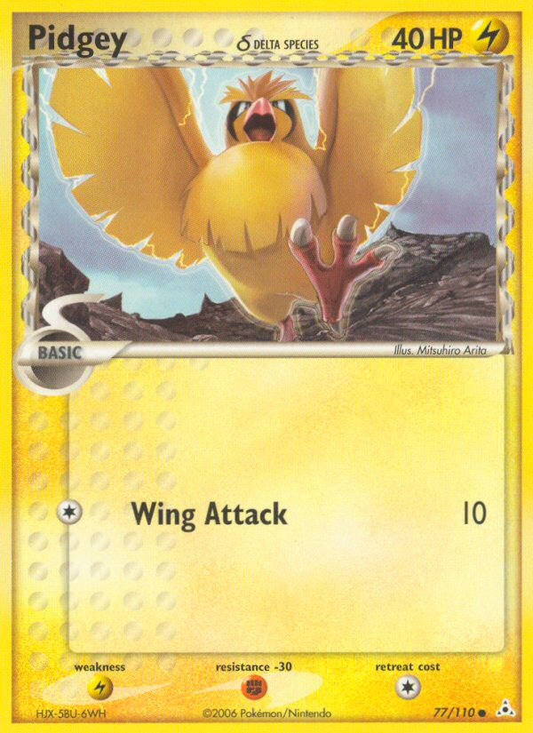 Pidgey (77/110) (Delta Species) [EX: Holon Phantoms] | Good Games North