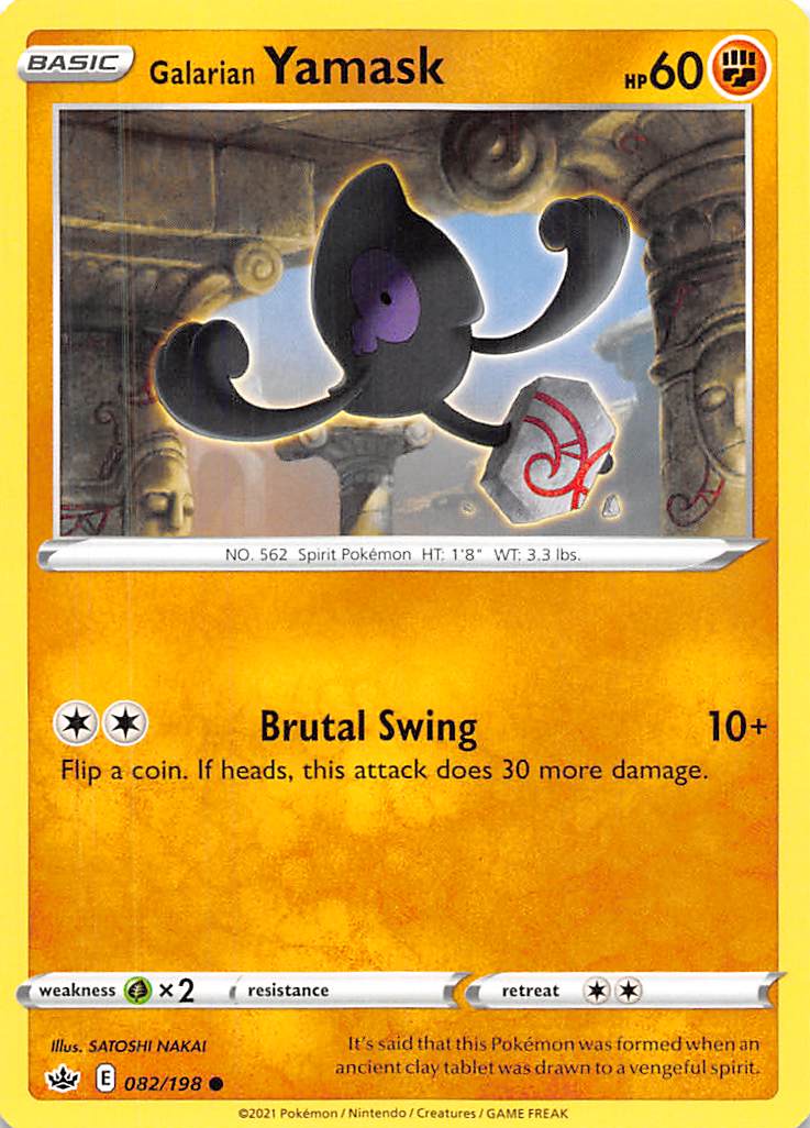 Galarian Yamask (082/198) [Sword & Shield: Chilling Reign] | Good Games North