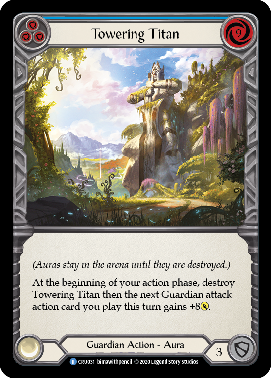 Towering Titan (Blue) [CRU031] 1st Edition Normal | Good Games North