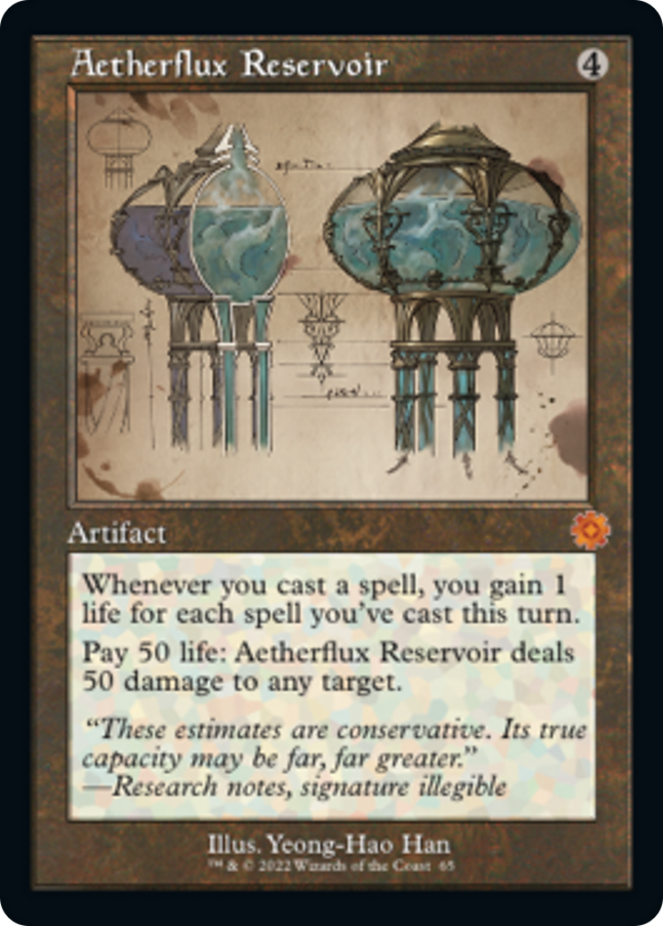 Aetherflux Reservoir (Retro Schematic) [The Brothers' War Retro Artifacts] | Good Games North