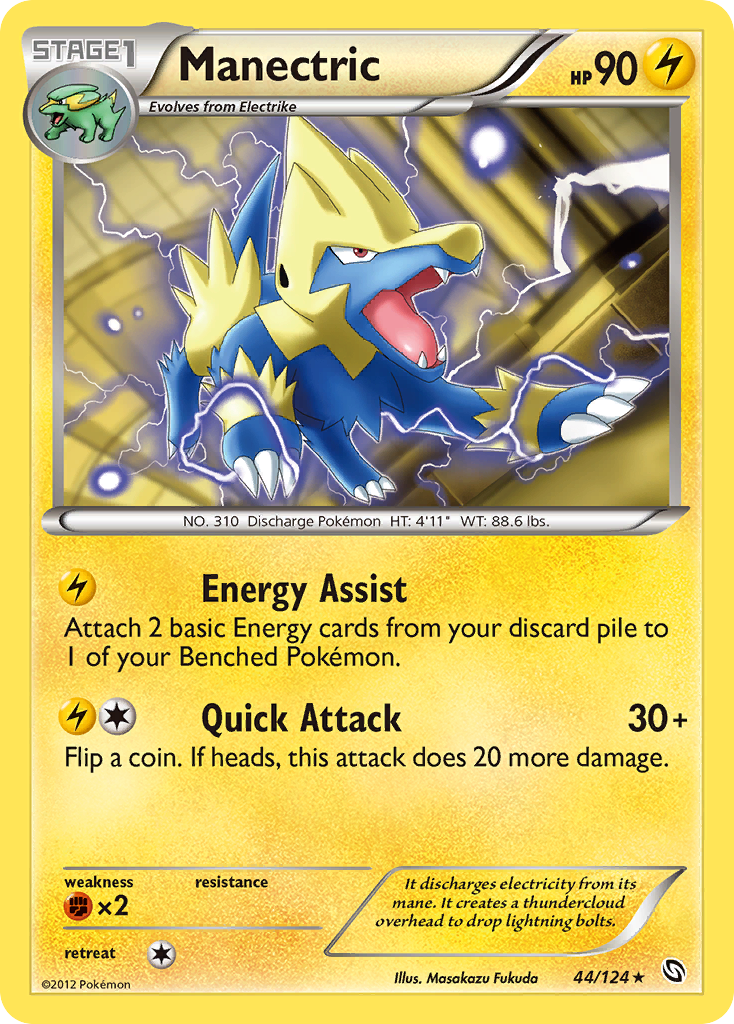 Manectric (44/124) [Black & White: Dragons Exalted] | Good Games North