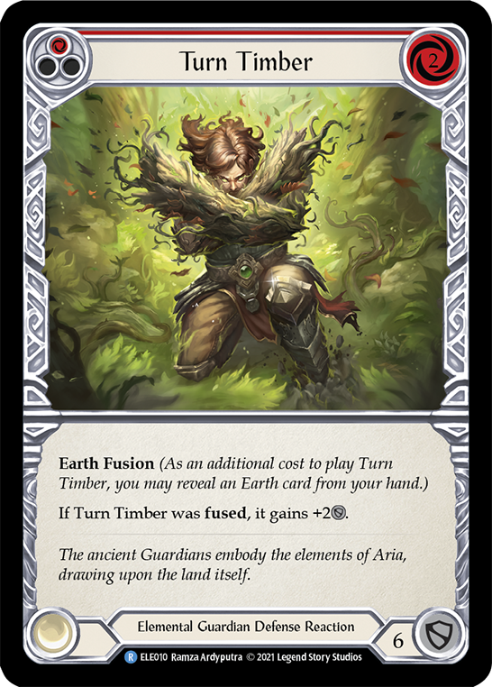Turn Timber (Red) [ELE010] (Tales of Aria)  1st Edition Normal | Good Games North