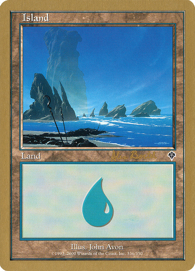 Island (ab336a) (Alex Borteh) [World Championship Decks 2001] | Good Games North